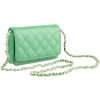 NovaKabelka.sk Milva Verde kožená talianska crossbody kabelka zelená