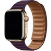 eses Prémiový magnetický loop remienok z pravej kože pre Apple Watch 42 mm/44 mm/45 mm/46 mm/49 mm Farba: tmavá višňová