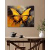 ZUTY Obrazy na stenu - Žltooranžový motýľ Rámovanie: bez rámu a bez vypnutia plátna, Rozmer: 80x100 cm