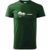 Gitara príroda - Tričko extra veľké (5-8XL) - 5XL ( Fľaškovozelená )