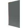 Mexen Next L, 1-krídlová vaňová zástena 100 x 150 cm, 6mm šedé sklo, ružové zlato profil, 895-100-000-03-40-60