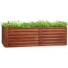 Blumfeldt Rust Grow, vyvýšený záhon, záhradný záhon, pozinkovaný oceľový plech, hrdzavá úprava (GDMB4-Rust200*100*60)