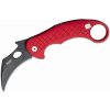 LionSteel LE1 A RB L.E.One Black Red vreckový nôž - karambit 8,2 cm, čierna, červená, hliník