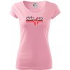 Cycling ekg - Dámske tričko Pure - XL ( Ružová )
