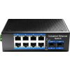 Switch CUDY 8-Port Gigabit Industrial PoE Switch with 2 Gigabit SFP Port (IG1008S2P)