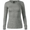 MALFINI PREMIUM MERINO RISE LS 160 / Dámske tričko s dlhým rukávom, merino vlna - tmavosivý melír L