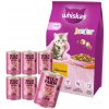 WHISKAS Junior chicken 14kg & WILD FARM Paštéta s kuracím mäsom 6x400g - bezlepkové krmivo pre mačky