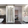 Aquatek DYNAMIC B6 Sprchové dvere do niky 90x195cm, Ľ/P, skladacie dv., chróm, číre AQ DYNAMICB6SAT9062