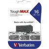 Verbatim USB flash disk, USB 2.0, 16GB, ToughMAX, čierny, 49330, USB A, kompozitný materiál KyronMAX(tm)