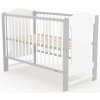 Dětská postýlka New Baby Elsa bílo-šedá (8596164121245)