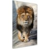 Vertikálny foto obraz sklo tvrdené Lev 50x100 cm