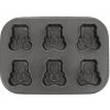Forma na muffiny, košíčky - medvedíky, oceľová, s nepriľnavým povrchom ORION 26,5x18,5 cm