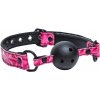 NS Novelties Sinful Ball Gag, roubík ružovo-čierny