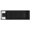 Kingston USB flash disk, USB 3.0, 128GB, DataTraveler 70, černý, DT70/128GB, USB C