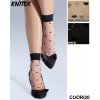 KNITTEX Dámske ponožky Cuori20 naturel-nero 35-41(23-27)