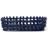 Ferm Living Organizér Ceramic Basket Oval, blue