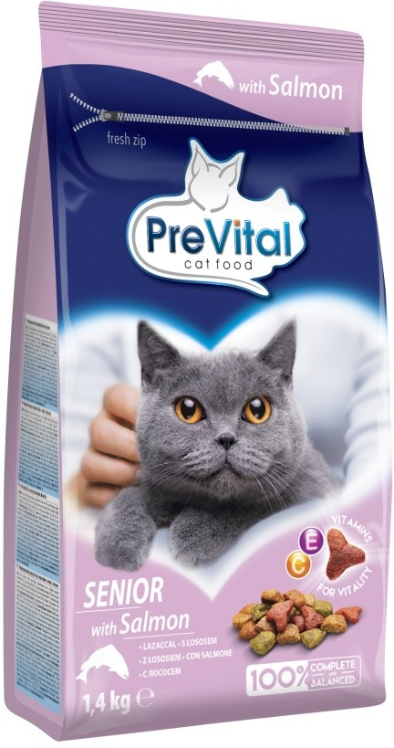PreVital kočka senior losos 1,4 kg od 5,29 € - Heureka.sk