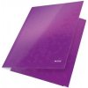 Leitz Trojlopňové dosky WOW A4 purpurová