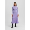 Karl Lagerfeld Pleated Lurex Knit Skirt Sweet Lavender/Deep Purple