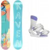 Raven Anna dámsky snowboard + Gravity Fenix white/lavender viazanie - 138 cm + L (EU 41,5-43)