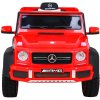 Ramiz Mercedes G63 AMG Auto na batérie Červené + diaľkové ovládanie + 6 EVA kolies + pomalý štart + MP3 LED