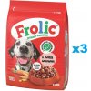 FROLIC Naturally Irresistible 3x2,6 kg polovlhké krmivo pre psov s čerstvým hovädzím mäsom