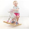 Bigjigs Toys Bigjigs dřevěný houpací kůň s květy