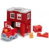 Green Toys Hasičská stanica s autíčkom WKW009294