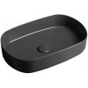 Isvea Infinity Umývadlo na dosku 55 x 36 cm, antracit 10NF65055-2C