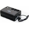 EUROCASE UPS EA200PRO+ 600VA pure sine wave (3x zásuvka)