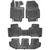 Koberce Gumenné REZAW-PLAST Toyota Highlander IV, 2019, 7 Sedadel so zvýšeným okrajom