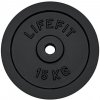 LifeFit Kotouč 15kg, kovový, pro 30mm tyč