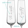 Svadobné poháre na sekt Calligraphy style, 2 ks