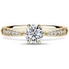 Minerva Side Stones | Zásnubný prsteň so stredovým kameňom 0.700 ct, žlté zlato, s diamantmi 54