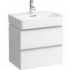 Laufen SPACE skrinka pod umývadlo 58,5x52x41 cm,2 zásuvky,Biela Matná H4101421601001