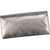 Pierre Cardin 02 LEAF 122 sivá lakovaná dámska peňaženka 19,5 x 10 cm
