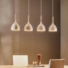 Luminex Závesné svietidlo Noak, biela/prírodné drevo, 4-pl - 3710