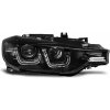 TUNING-TEC Predné svetlá, BMW F30/F31, 2011-2015, BLACK U-LED BAR HID