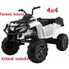 Joko veľká Elektrická štvorkolka 4x4 XL ATV kožené sedadlo penové kolesá rádio USB biela