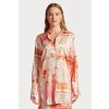 KOŠEĽA GANT RELAXED SAILING PRINT SILK SHIRT PUMPKIN ORANGE