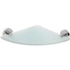 SAPHO XR603 X-Round E sklenená polička rohová 25 x 25 cm