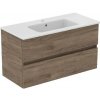 Ideal Standard Eurovit+ - Skrinka s umývadlom, 55x100x44 cm, 2 zásuvky, orech R0575Y9