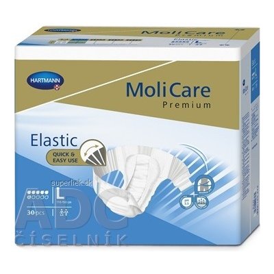 MoliCare Premium Elastic 6 kvapiek L plienkové nohavičky zalepovacie 1x30 ks, 4052199297033
