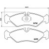 Sada brzdových platničiek kotúčovej brzdy BREMBO P 50 081