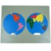 Montessori Puzzle Mapa Světa bez rámečku