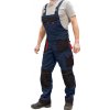 Pracovné nohavice na traky PROFI NAVY RED 2.0