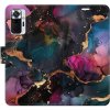 Flipové puzdro iSaprio - Dark Marble - Xiaomi Redmi Note 10 Pro