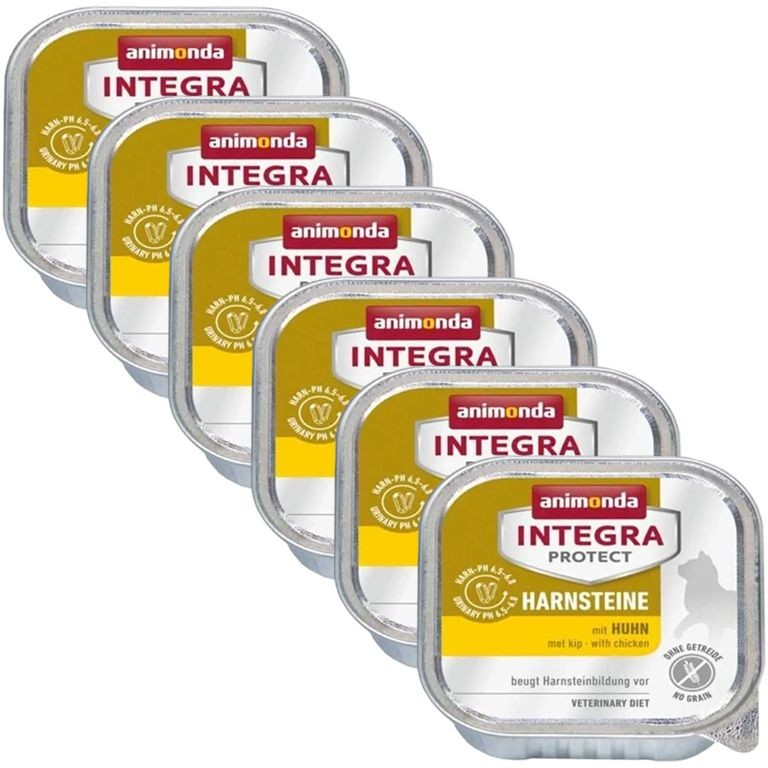 Animonda Integra Protect Cat Harnsteine Urinary kuracie 6 x 100 g