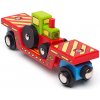 Bigjigs Rail Vagón s traktorom + 2 koľaje