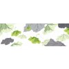 Dimex fototapeta Listy na bielom pozadí M-321 | 330 x 110 cm (Vliesová fototapeta | lepidlo zdarma)